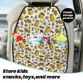 thumbnail image 5 of Kdxio Cute Bee Print 2 Pack Car Kick Mat Seat Cover Back Protector Mat with Pockets for Organizer Backseat Protector and Storage Anti Kick Pad for Vehicles, 5 of 9