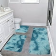 thumbnail image 5 of Tie-Dye Bathroom Rug Set 3-Piece Flocked Toilet Mats Non-Slip Absorbent Washable Bath Mat for Bathroom Floor Decor, 5 of 8