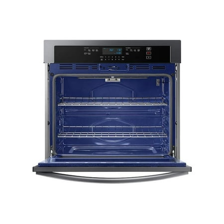 Samsung - 30" Built-In Single Wall Oven with WiFi - Black Stainless Steel