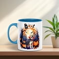 thumbnail image 5 of Happy Halloween Vampire Labrador Retriever BOO with Pumpkins Fun and Spooky 11oz Accent Two-tone Mug Lab Dog Lover Gifts Coffee Tea Cup - 00018, 5 of 5