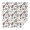 Bulldog Dog and-1, variant on Bulldog Dog Square Tablecloth,Waterproof Square Table Cover,Wipeable Spillproof Washable Table Cover for Home Kitchen Party Decor 42"X42"(107x107cm)