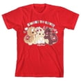 thumbnail image 4 of Tasty Peach S'more To Love Youth Girl's Red Crew Neck Short Sleeve T-shirt-XS, 4 of 7