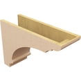 thumbnail image 5 of 8"W x 24"D x 16"H Classic Hughes Rough Cedar Woodgrain TimberThane Corbel, Primed Tan, 5 of 6