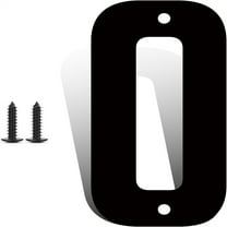 4 Inch Modern Metal House Numbers, Metal Address Numbers and Letters, Black Door Mailbox Number, House Address Letter and Number for Office Home Farm Outside (O)