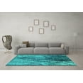 thumbnail image 3 of Ahgly Company Indoor Rectangle Oriental Turquoise Blue Industrial Area Rugs, 5' x 8', 3 of 4