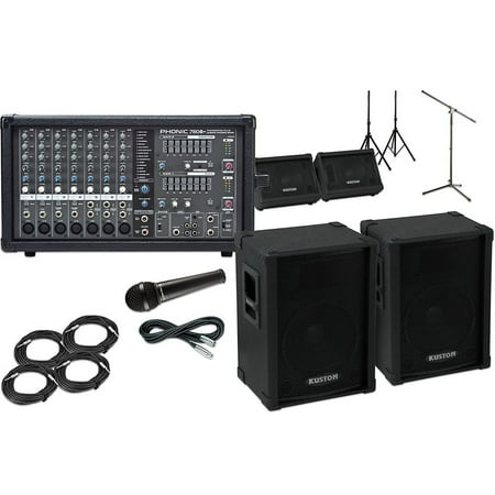 Kustom PA KPC12 with Phonic Powerpod 780 Mains and Monitors Package