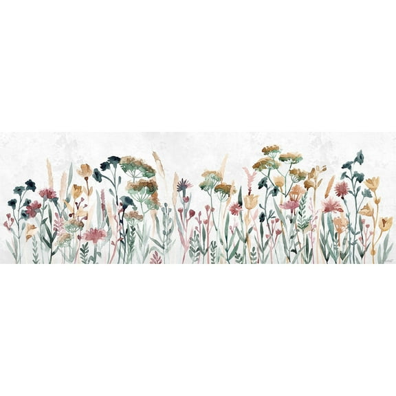 Marmont Hill Field of Flowers Painting Print on Wrapped Canvas