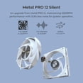 thumbnail image 3 of MONTECH HyperFlow Silent 240 White Ultra-Quiet AIO Liquid CPU Cooler, 3100RPM Pump, Triple Silent Fans, High-Efficiency Radiator for Superior Heat Dissipation, Intel & AMD Compatible, ARGB-Free, 3 of 5