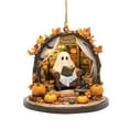 thumbnail image 1 of Decoraciones de Halloween, adornos de Halloween, regalos de Halloween, decoración colgante de lectura espeluznante de Halloween, decoración del hogar, decoración colgante navideña, un adorno ornamenta, 1 of 6