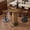 Brown, variant on Demi Bonn 3-Piece Bistro Sets with 2 Barstools, Cocktail Pub Table with Chairs, Bar Table Sets for Kitchen, Dining Room, Black