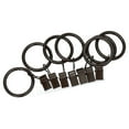 Mainstays Curtain Clip Rings Medium Bronze, Set of Seven