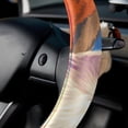 thumbnail image 5 of Alpaca 14.5 Inch Printing PVC Leather Car Wheel Cover Steering Wheel Cover Auto Accessories, 5 of 6