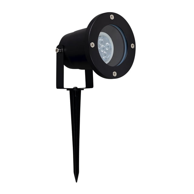 Estevez Proyector de Jardín Periscope con Estaca, Foco GX5.3, Aluminio, Color Negro