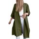 thumbnail image 1 of Pntutb Moda Mujer Camiseta de manga larga Otoño Frente abierto Prendas de abrigo Blusa sólida Abrigo Tops Botón Rebeca Liquidación Pntutb Pntutb-5818, 1 of 9