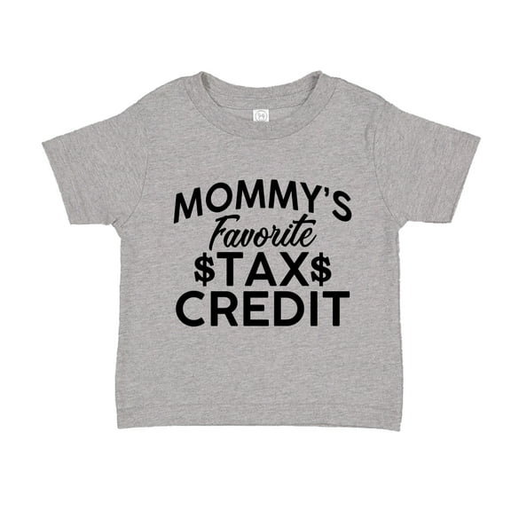 Mommy's Favorite Tax Credit Toddler T-Shirt 2T Athletic Heather