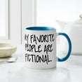 thumbnail image 4 of CafePress - My Favorite People Are Fictional - 11 oz Ceramic Mug - Novelty Coffee Tea Cup, 4 of 4