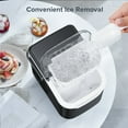 thumbnail image 4 of Auseo 26 lbs/24H Countertop Ice Maker Machine, S/L Sizes, 8 Bullet-Shaped Ice in 6 Min, Auto-Cleaning, Black, 4 of 9