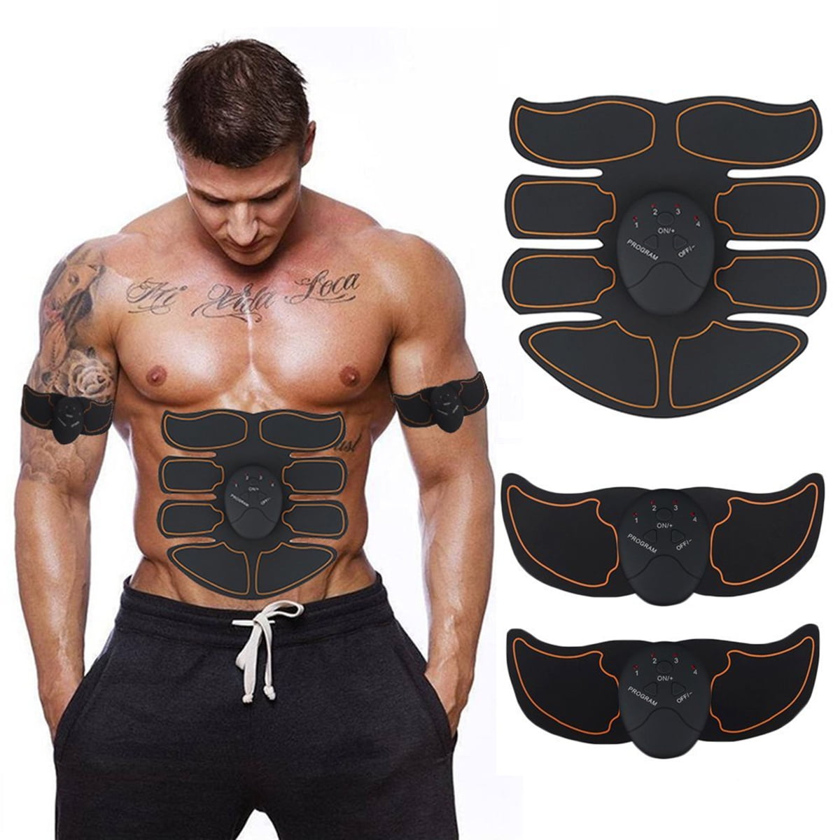 EMS Muscle ABS Fit Training Gear Abdominal Body Home Exercise Shape Fitness Set 
