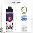 thumbnail image 4 of Kuromi Sports Botella de agua aislada de acero inoxidable Taza portátil Botella de agua para exteriores Moda Viajes Fitness Estudiantes\r\n Talla única., 4 of 7
