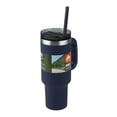 thumbnail image 4 of Ozark Trail 40 oz Vacuum-Insulated Stainless-Steel Tumbler with Handle, Blue, 4 of 10