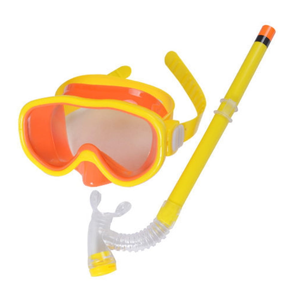 Yellow Diving Goggles Snorkeling Mask Anti Fog Goggles Scuba Mask by