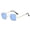Gold Frame Blue Lens, variant on Retro Hip Hop Sunglasses for Women, Men, and Children - Trendy Square Frame Mini Shades for Fashion, Parties, and Travel