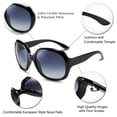 thumbnail image 6 of FEISEDY Fashion Oversized Polarized Women Sunglasses TAC Lenses B2434, 6 of 7