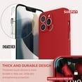 thumbnail image 3 of Silicone Case Compatible with iPhone 13 Pro Max Case 6.7 inch (2021), with Camera Protection Liquid Silicone Soft Gel Rubber Phone Case Cover with Microfiber Lining (Red), 3 of 7