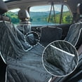 thumbnail image 2 of PaiPaitek Dog Car Seat Cover for Back Seat, Waterproof Nonslip Heavy Duty Pet Hammock with Mesh Window and Side Flaps, Backseat Protector for Car SUV Truck, 2 of 9