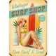 thumbnail image 1 of Placa Metal Vintage Playa Pared Pintura Hierro Rectangular 30x40cm, 1 of 9