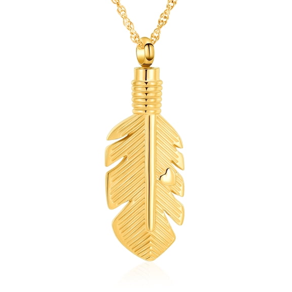 Feather Urn Necklace Hold Cremation Ashes Keepsake Memorial Jewelry Feather Love Memorial Urn Jewelry Urn Necklaces for Ashes Funeral Cremation Jewelry for Ashes Keepsake Urn Necklace