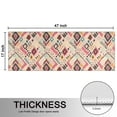 thumbnail image 5 of Kitchen Rugs Sets Of 2,Pink Boho Bohemia Geometric Diamonds Pattern Anti Fatigue Kitchen Mat Rugs Non Slip Washable,Decorative Kitchen Floor Mats for Kitchen,Sink,Laundry,17"X47", 5 of 5