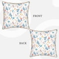 thumbnail image 3 of Fotbe Tulips Flowers Pattern Velvet Decorative Throw Pillow Covers with Elegant Piping, Soft Plush Cushion Cover for Sofa, Bed, Car, Office-18"x18", 3 of 8