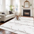 thumbnail image 3 of Grey Tree Area Rug 6x9 FT, Non Slip Living Room Throw Carpet, Botanical Vintage Birds Branch Washable Soft Large Floor Carpet Non-Shedding Rug for Bedroom Dining Room Play Room, 3 of 9