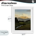 thumbnail image 4 of Stupell Industries Contemporary Across The Valley Nature White Framed Print Under Glass, 17 x 21, by Alonza Saunders, 4 of 8
