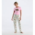 thumbnail image 3 of Little Blue House Women's Short Sleeve Pajama Tee, Bearly Sleeping, 3 of 4