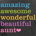 thumbnail image 3 of CafePress - Amazing Aunt Women's Long Sleeve Dark T Shirt - Women's Long Sleeve Graphic Tee Casual Fit, 3 of 4