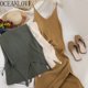 thumbnail image 2 of OCEANLOVE, Vestidos de punto sólidos con cuello en V, informales que combinan con todo, vestido coreano sencillo a la moda para mujer, Vestidos elegantes, ropa nueva 15517 Tan Jianjun unisex, 2 of 2