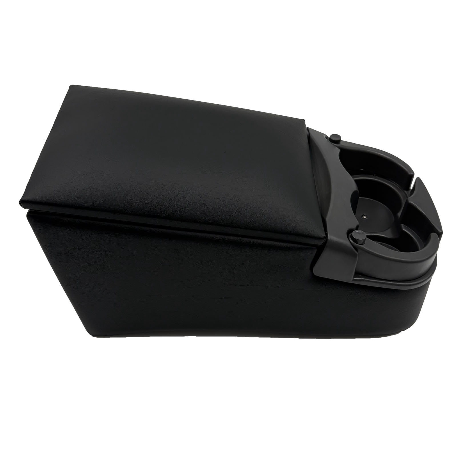 Universal Truck Bench Seat Console with Cup Holders, Black
