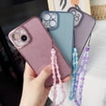 thumbnail image 5 of Compatible with iPhone 11 Case with Phone Charm/Chain Strap,Glitter Bling Cute Phone Case for iPhone 11 Design for Women Girl Shockproof TPU 6.1''-Purple, 5 of 13