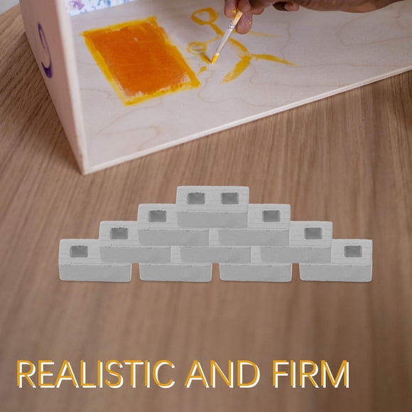 Raindrops 30Pcs Miniature Bricks Ceramic Plastic Building Brick Sets Educational Toy 1.22X0.63X0.43In