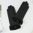 thumbnail image 4 of CEHVOM Winter Female Warm Cute Mittens Double Thicken Full Finger Wrist TouchScreen Driving Gloves, 4 of 4