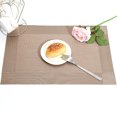 thumbnail image 1 of Primegos Woven Vinyl Placemat Heat-Resistant PVC Placemat Non-Slip Washable Table Mat Protects Table from Burns Stains Dining Mats for Home Restaurant Bar, 1 of 8
