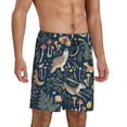 thumbnail image 2 of Fotbe Retro Forest Animals Pantalones Cortos de Pijama para Hombre, Ropa de Dormir, Pantalones de Pijama Cortos para Hombre-X-Large, 2 of 6