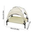 thumbnail image 3 of onlyliua Elevated Pet Bed With Sun Canopy Waterproof Breathable Tent-Style Raised Cot Keeps Pets Off Ground UV Shade Foldable Outdoor Indoor Kennel Lounger For Dogs And Cats Portable Travel Bed pet, 3 of 6