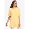 thumbnail image 6 of Woman Within Plus Size Perfect Short-Sleeve Boatneck Tunic, 6 of 6