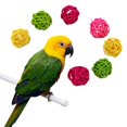 thumbnail image 2 of 10 Uds. De juguetes de bolas de ratán para loros, juguetes para masticar pájaros, decoración de jaula para pájaros, suministros para mascotas Hugtrwg Para estrenar, 2 of 6