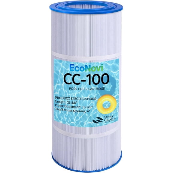 CC100 Pool Filter Cartridge Replacement, Compatible with Pentair Clean & Clear 100, Predator 100, Posi-Clear PXCRP100, Replaces R173215, Pleatco PAP100, Premium 5oz Heavy-Duty Filter Media