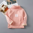 thumbnail image 2 of Girls Thermal Shirt Striped Long Sleeve Shirt Kids Turtleneck T-Shirts Boys Fall Shirts Boys' Tops, Tees & Shirts 4-5 Years, 2 of 3