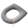 thumbnail image 1 of Matsuzay Cubierta cálida para asiento de inodoro, cojín lavable Universal, almohadilla cómoda y elástica, alfombrilla decorativa, calentador Cubiertas para muebles de jardín Gris Tipo 2 Matsuzay HA009904-02, 1 of 6